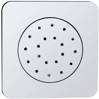 Inbouw Verstelbare Zijdouche Vierkant 135 mm Abs Chroom Aqua Splash