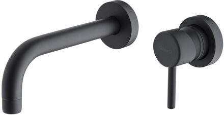 Inbouw Wastafelkraan Sanimex Giulini Eenhendel 20 cm Mat Zwart