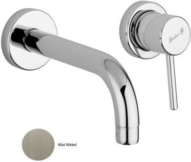 Inbouw Wastafelkraan Sanimex Giulini Eenhendel 20cm Mat Nikkel