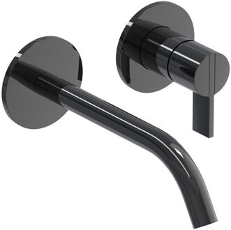 Inbouw Wastafelmengkraan IVY Pact 2-gats Coldstart Zwart Chroom PVD IVY