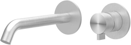 Inbouw Wastafelmengkraan IVY Tribe 2-gats Coldstart Geborsteld RVS316 IVY