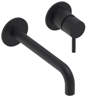 Inbouw Wastafelmengkraan MAY Stilo Mat Zwart PED