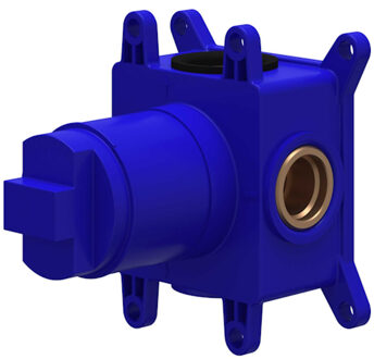 Inbouwbox IVY tbv Inbouw 3-weg Stop-Omstel Symmetry Donker Blauw