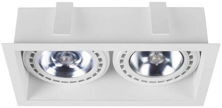 Inbouwdownlight Mod II, 2-lamps, wit