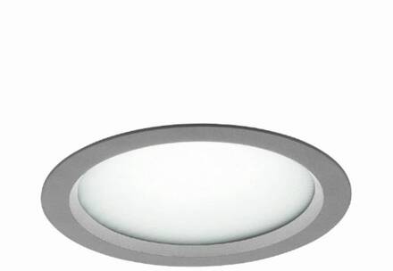 Inbouwlamp LED Vale-Tu Flat Large zilver, opaalwit