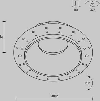 inbouwlamp Share, wit/wit, Ø 10,2 cm, aluminium, GU10