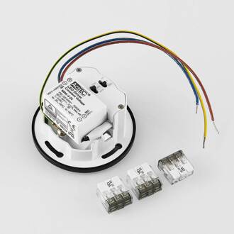 inbouwlamp Wall 68R IP44 RD, zwart, CCT