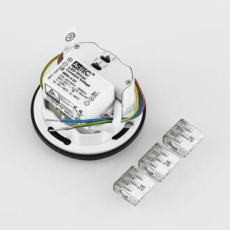 inbouwlamp Wall 68R Sina IP44 RD, zwart