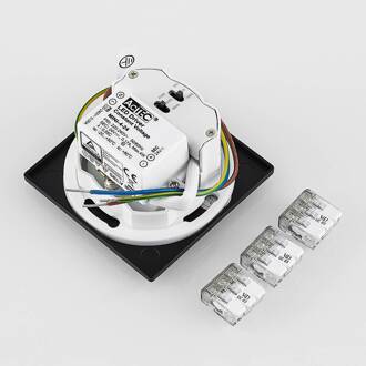 inbouwlamp Wand 68 R Sina IP44 SQ, zwart