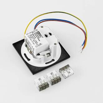 inbouwlamp Wand 68R IP44 SQ, zwart, CCT