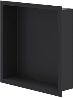 Inbouwnis - 30x30x7.5cm - Mat zwart PED 6500702 Mat zwart mat