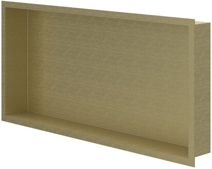 Inbouwnis - 60x30x7.5cm - Geborsteld mat goud PVD 6500754