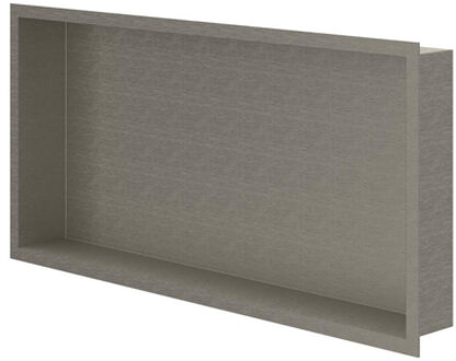 Inbouwnis - 60x30x7.5cm - Geborsteld nickel PVD 6500753 Nickel geborsteld (RVS)