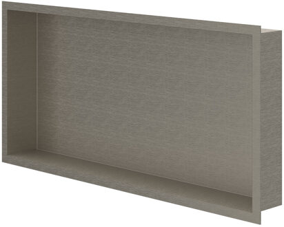 Inbouwnis - 60x30x7.5cm - Geborsteld nickel PVD 6500753 Nickel geborsteld (RVS)