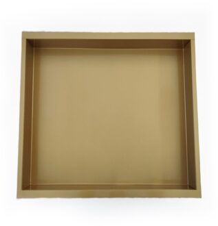 Inbouwnis AQS 30x30x10 cm RVS Goud Aqua Splash