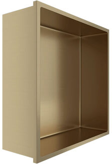 Inbouwnis - Leoni Nima - 30x30x10cm - Geborsteld Goud