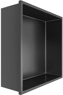 Inbouwnis - Leoni Nima - 30x30x10cm - Gunmetal Grijs