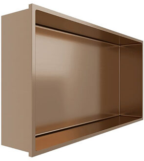 Inbouwnis - Leoni Nima - 30x60x10cm - Geborsteld Koper