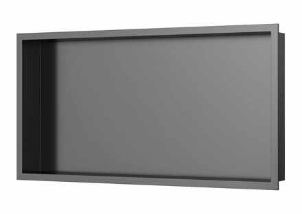 Inbouwnis Luca Sanitair 60x30x6,5 cm RVS Gunmetal PVD Luca Sanitair