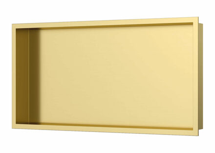 Inbouwnis Luca Sanitair 60x30x6,5cm RVS Geborsteld Goud PVD