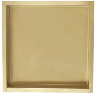 Inbouwnis Sanilux Napo Wand 30x30x7 cm Geborsteld Goud