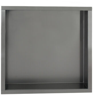 Inbouwnis Sanilux Napo Wand 30x30x7 cm Gunmetal