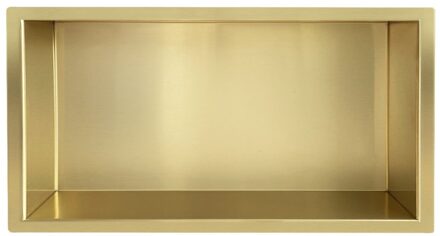 Inbouwnis Wiesbaden 30x60x10 cm Geborsteld Messing Goud