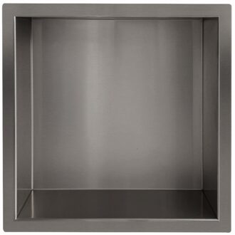 Inbouwnis Wiesbaden Yens 30x30x7 cm Gunmetal