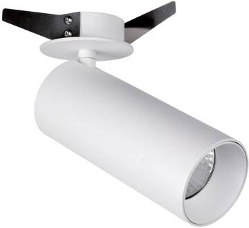 Inbouwplafondspot Reeds van staal, wit