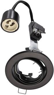 Inbouwring GU10 zonder lamp, zwart