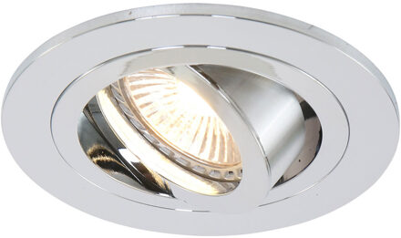 Inbouwspot 7304ch chroom Zilverkleurig