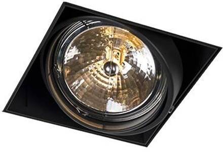 Inbouwspot Bado 1 lichts AR111 zwart Trimless