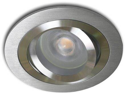 Inbouwspot Brescia rond aluminium