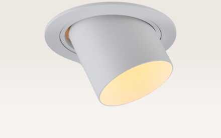 Inbouwspot Gavira bianco l - Diameter 92mm - GU10-fitting - IP20 voor binnen - Wit - Met doorlusbedrading
