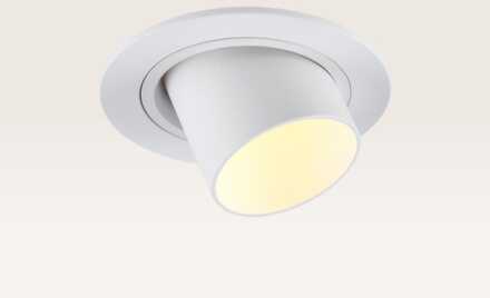 Inbouwspot Gavira bianco m - Diameter 77mm - Mini GU10 (MR11) - IP20 voor binnen - Wit - Met doorlusbedrading