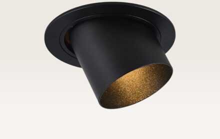 Inbouwspot Gavira nero l - Diameter 92mm - GU10-fitting - IP20 voor binnen - Zwart - Met doorlusbedrading