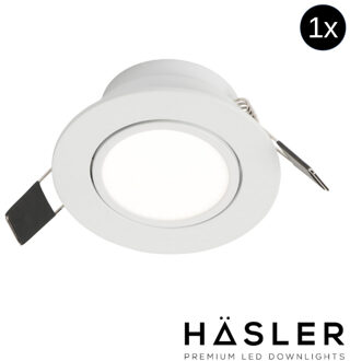 Inbouwspot Häsler Ancona Incl. Fase Aansnijding Dimbaar 8 cm 4 Watt Helder Wit RVS Set 1x