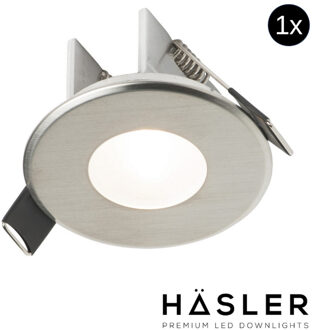 Inbouwspot Häsler Ferrara Incl. Fase Aansnijding Dimbaar 6,8 cm 4 Watt Helder Wit RVS Set 1x