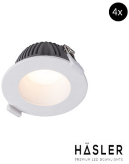 Inbouwspot Häsler Greccio Incl. Fase Aansnijding Dimbaar 8.8 cm 3.6 Watt Warm Wit Set 4x