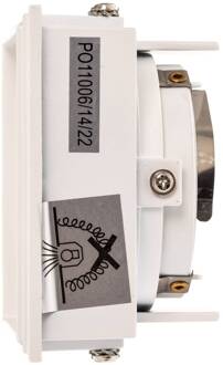 Inbouwspot Hyde 1-lamp hoekig gezwenkt wit