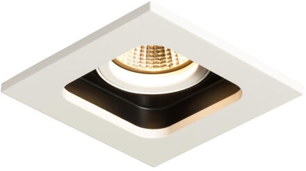 Inbouwspot LED Kiana 1 10x10x9cm 575L 6.8W 30° Vierkant Aluminium Wit