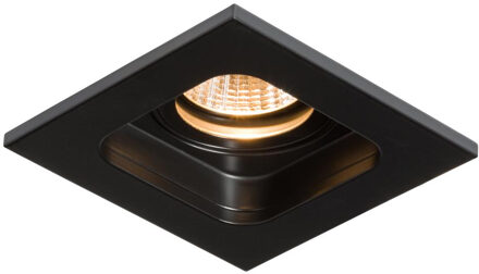 Inbouwspot LED Kiana 1 10x10x9cm 575L 6.8W 30° Vierkant Aluminium Zwart