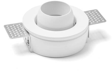 Inbouwspot Lelanto, wit, gips, Ø 10 cm, GU10