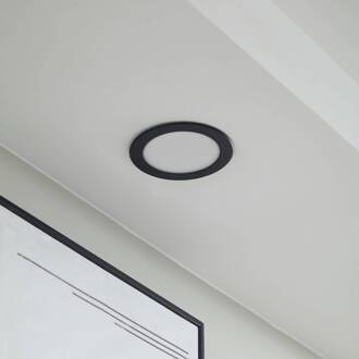 inbouwspot Rida, zwart, 14,5 cm, 12 W, CCT