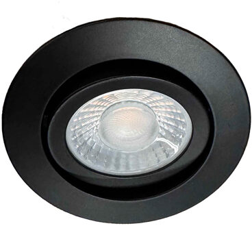 Inbouwspot Ronin Ø 8,2 cm IP44 zwart