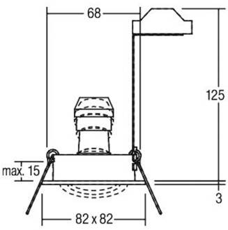 inbouwspot Tirrel-S, GU10 fitting, structuur wit