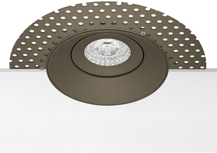 Inbouwspot Trimless - Sigmi Arno Pro - Rond - Brons - Kantelbaar - Zaagmaat 95mm Diameter 150mm - Incl. GU10 Fitting