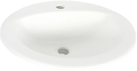 Inbouwwastafel Andelle 52cm Keramiek Ovaal Wit