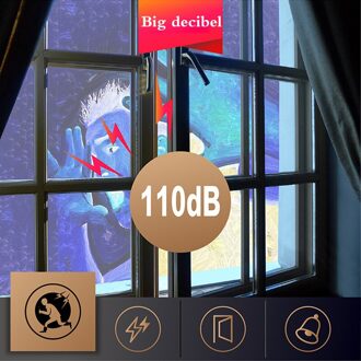 Inbraakalarm Deur Raam Alarm 110DB Magnetische Inbraakalarm Draadloze Alarmen Voor Thuis Kantoor Winkel