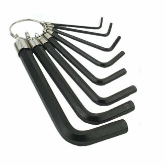 Inbus sleutelset 8-delig - vanadium staal - 2,5 t/m 10 mm